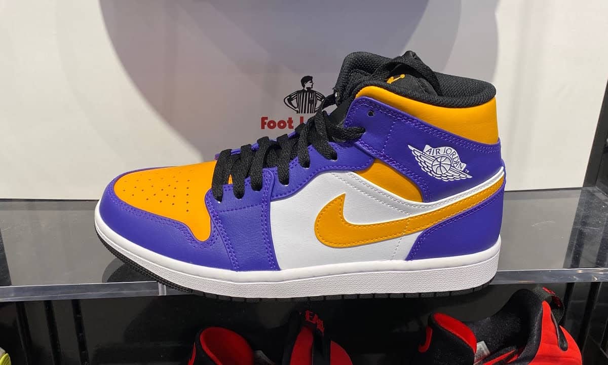 Air Jordan 1 Mid is making a comeback with a makeover inspired by the Lakers